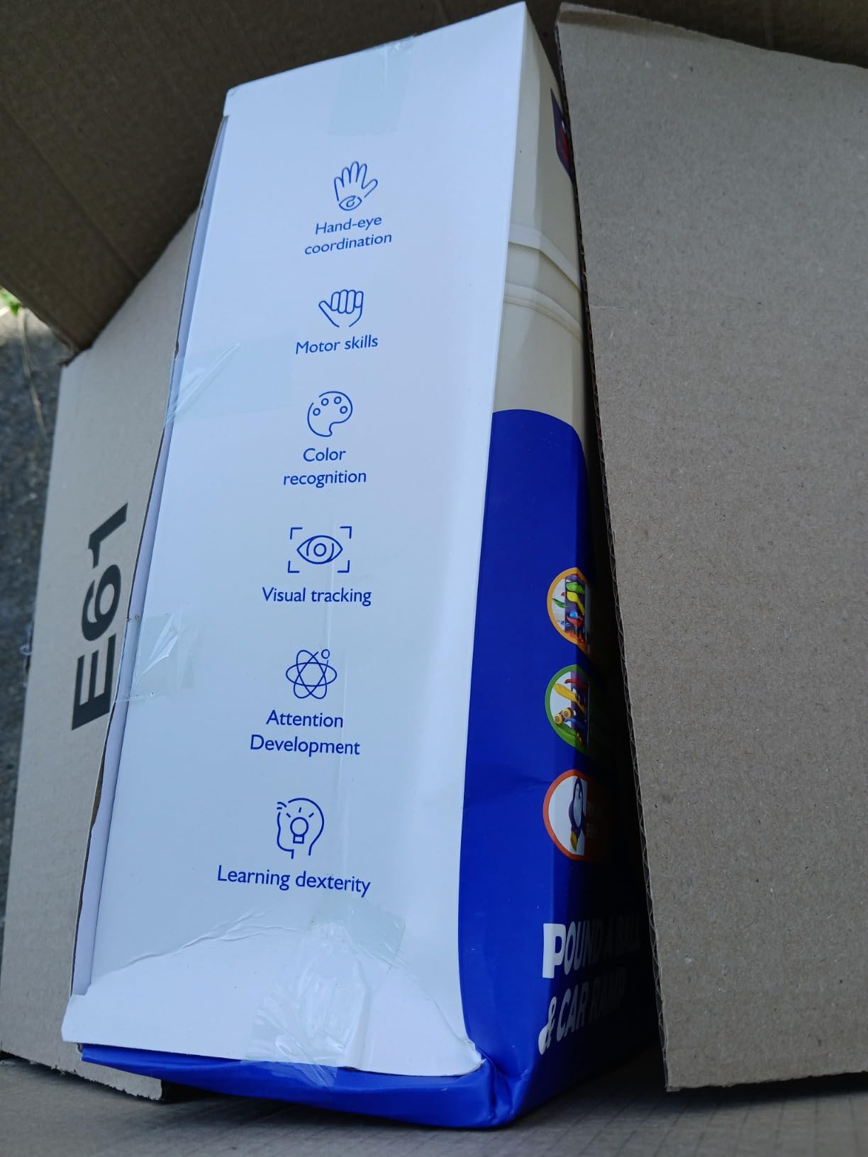 Avis Jouet montessori bébé 1 an circuit voiture et jeu de marteau