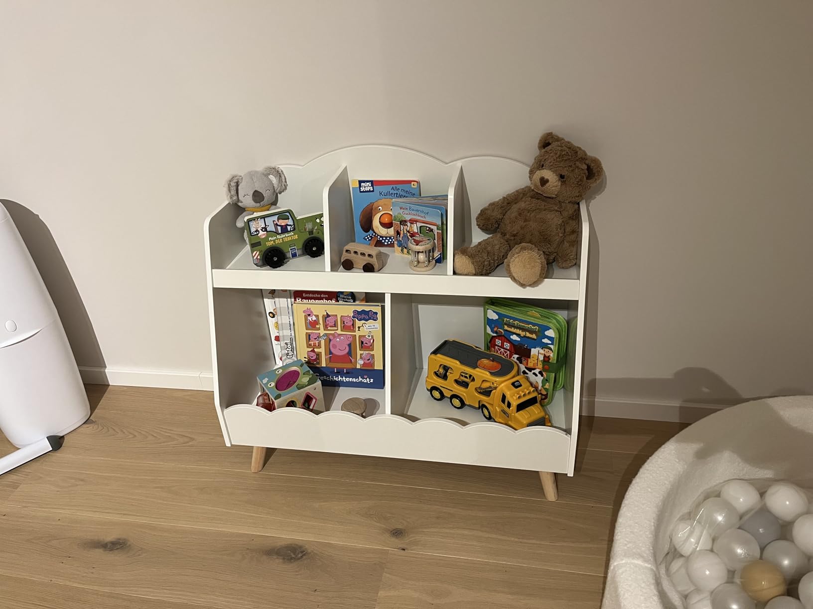 Avis Bibliothèque enfant montessori avec rangement jouets et livres