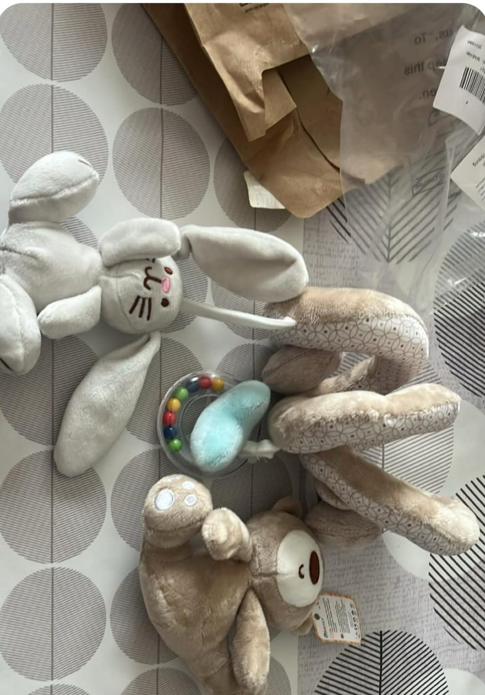 Avis Jouet d’activité en peluche lapin musical pour poussette