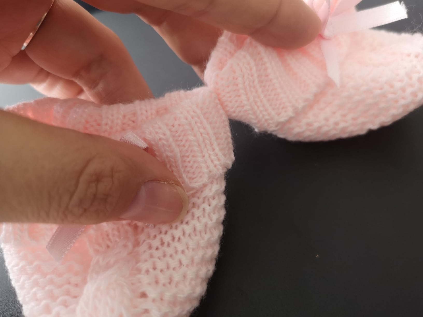 Avis Chaussons en tricot doux pour bébé 0-3 mois montessori