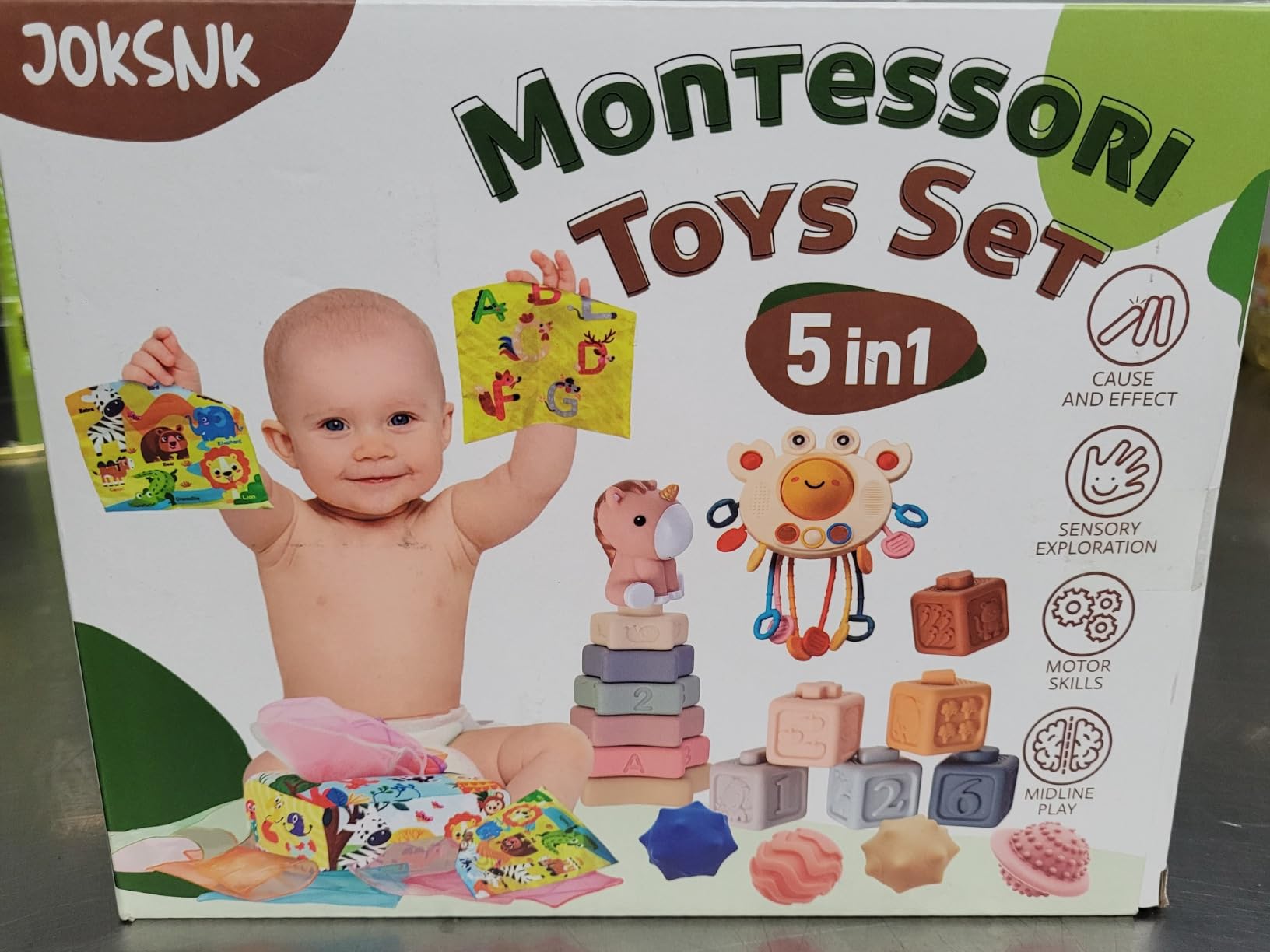 Avis Jouet d’éveil Montessori 5 en 1 pour bébé 6 mois à 3 ans