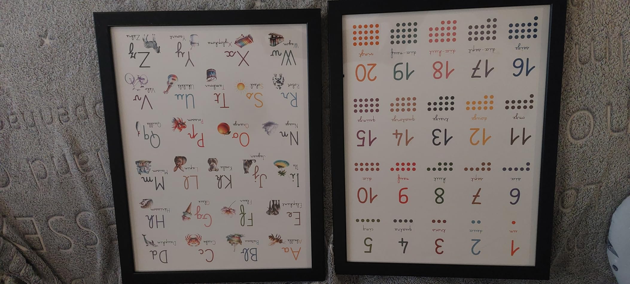 Avis Affiches éducatives montessori pour enfants – alphabet, nombres, couleurs et formes