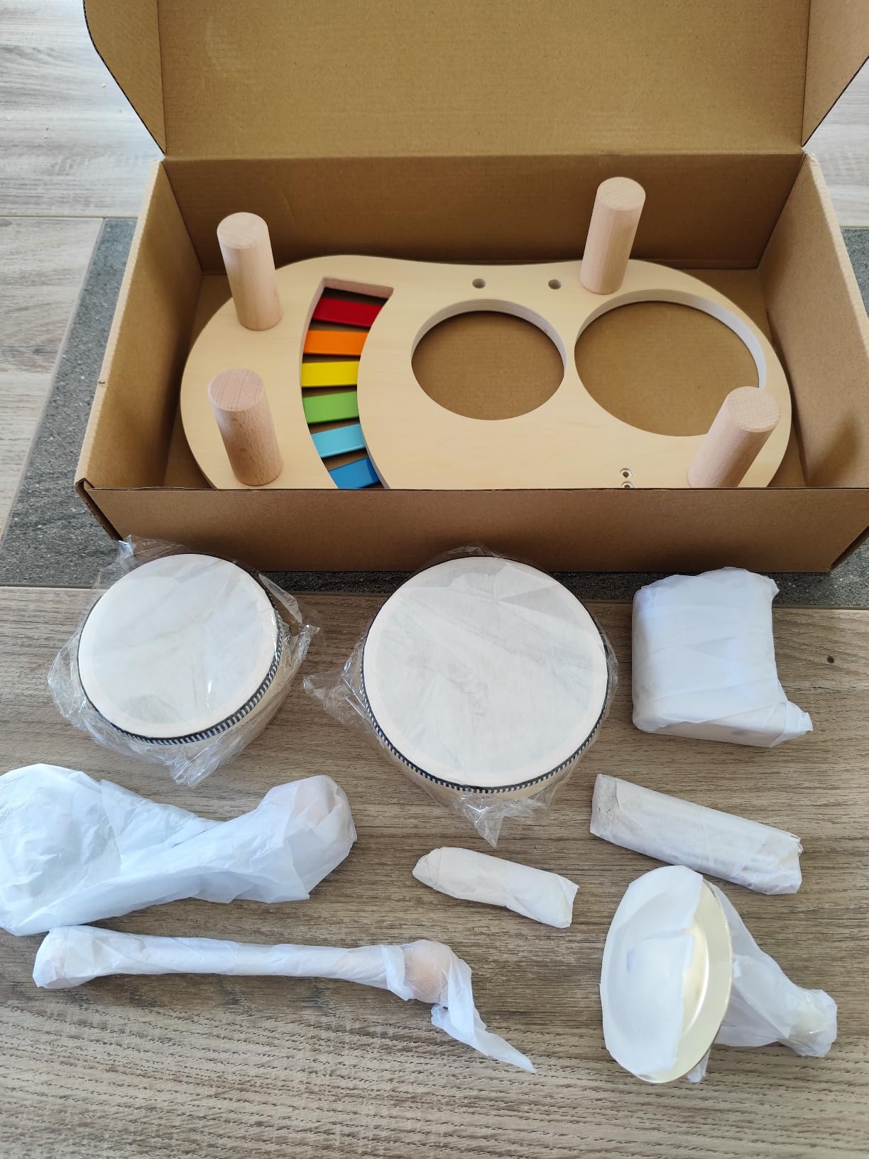 Avis Ensemble d’instruments de musique Montessori en bois pour enfants