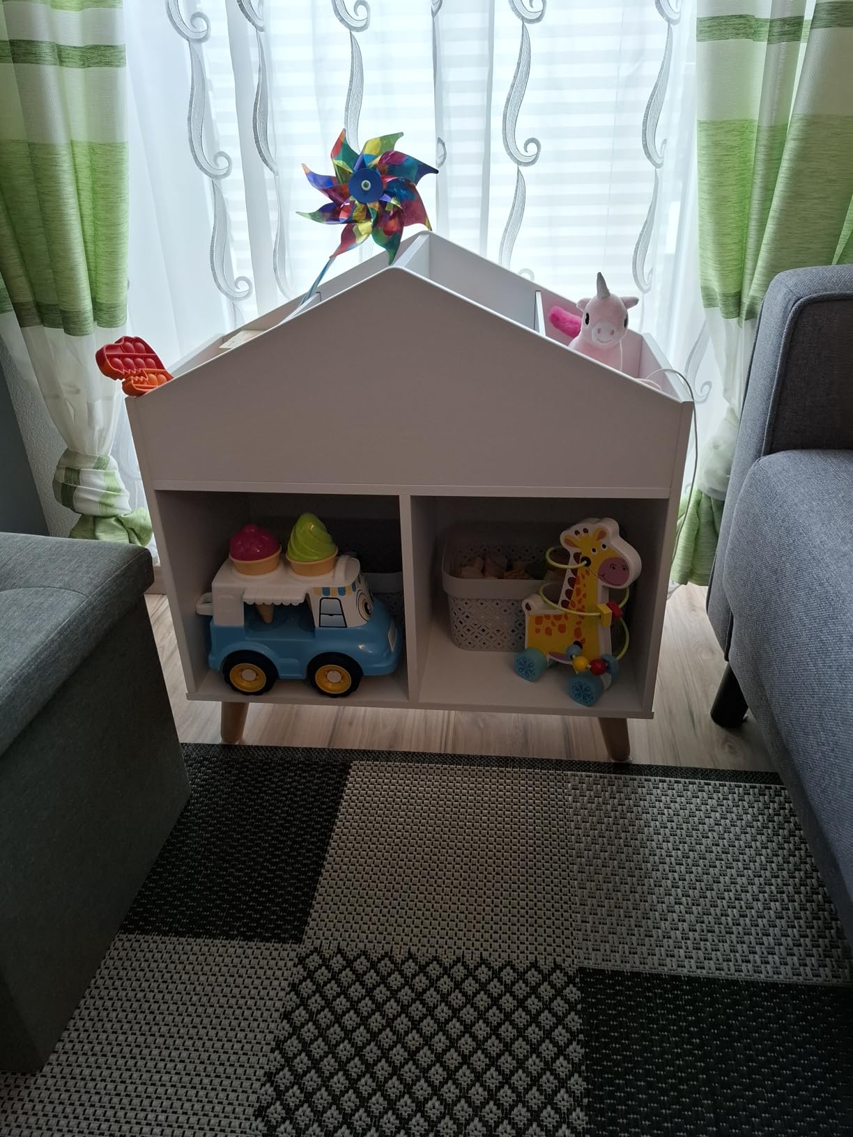 Avis Bibliothèque montessori pour enfants avec étagères et pieds en bois