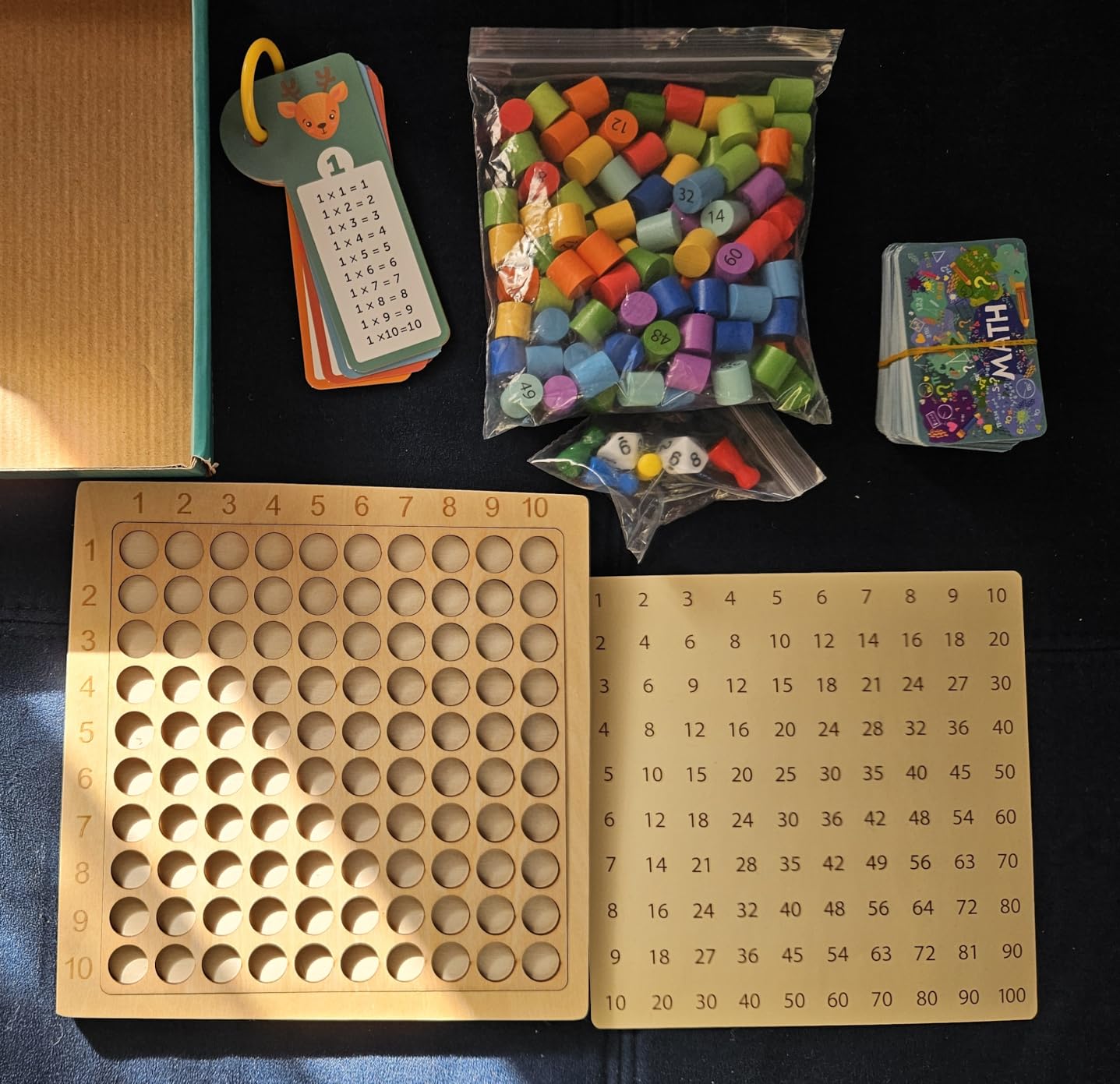 Avis Jeu éducatif Montessori pour apprendre les multiplications.