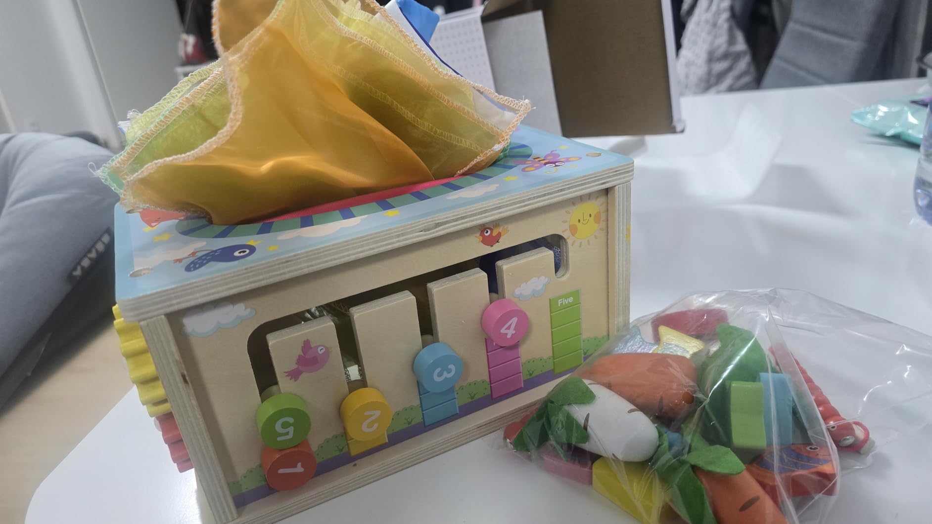 Avis Jouet montessori en bois 6 en 1 pour éveil et motricité bébé 1-3 ans