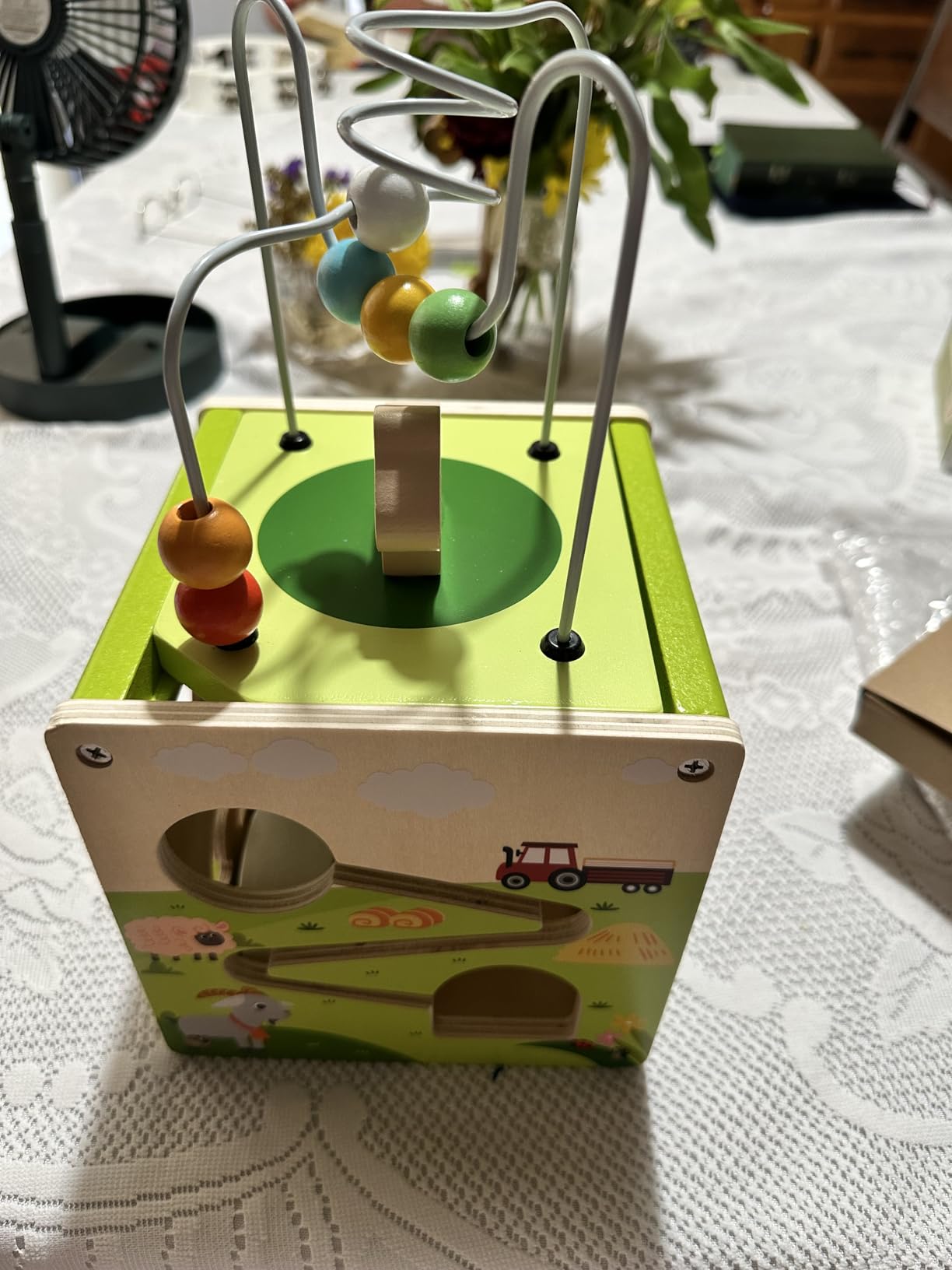 Avis Cube d’activité montessori en bois 6 en 1 pour bébé