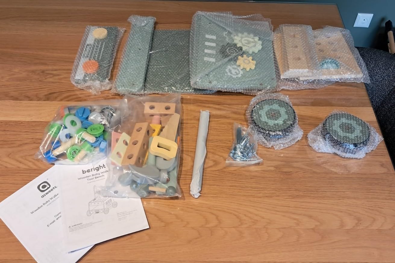 Avis Chariot de marche en bois Montessori pour bébé et tout-petits