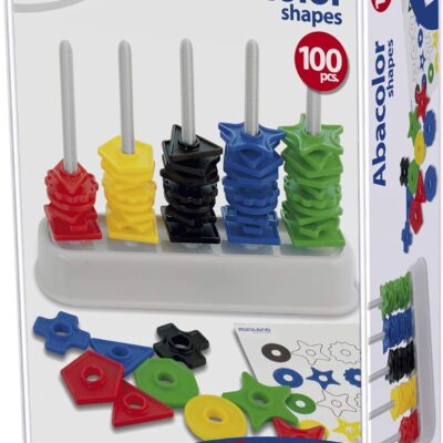 Abaque formes et couleurs 100 pièces éducatif montessori