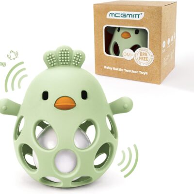 Anneau de dentition poussin en silicone Montessori