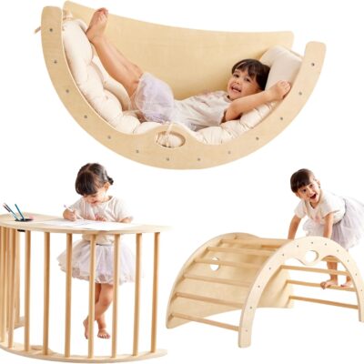 Arche montessori avec coussin pour motricité enfant