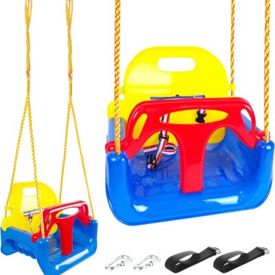 Balançoire montessori 3 en 1 pour enfants intérieur et extérieur