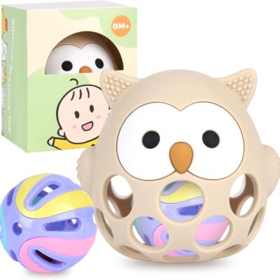 Balle de préhension Montessori en silicone pour bébé sans BPA