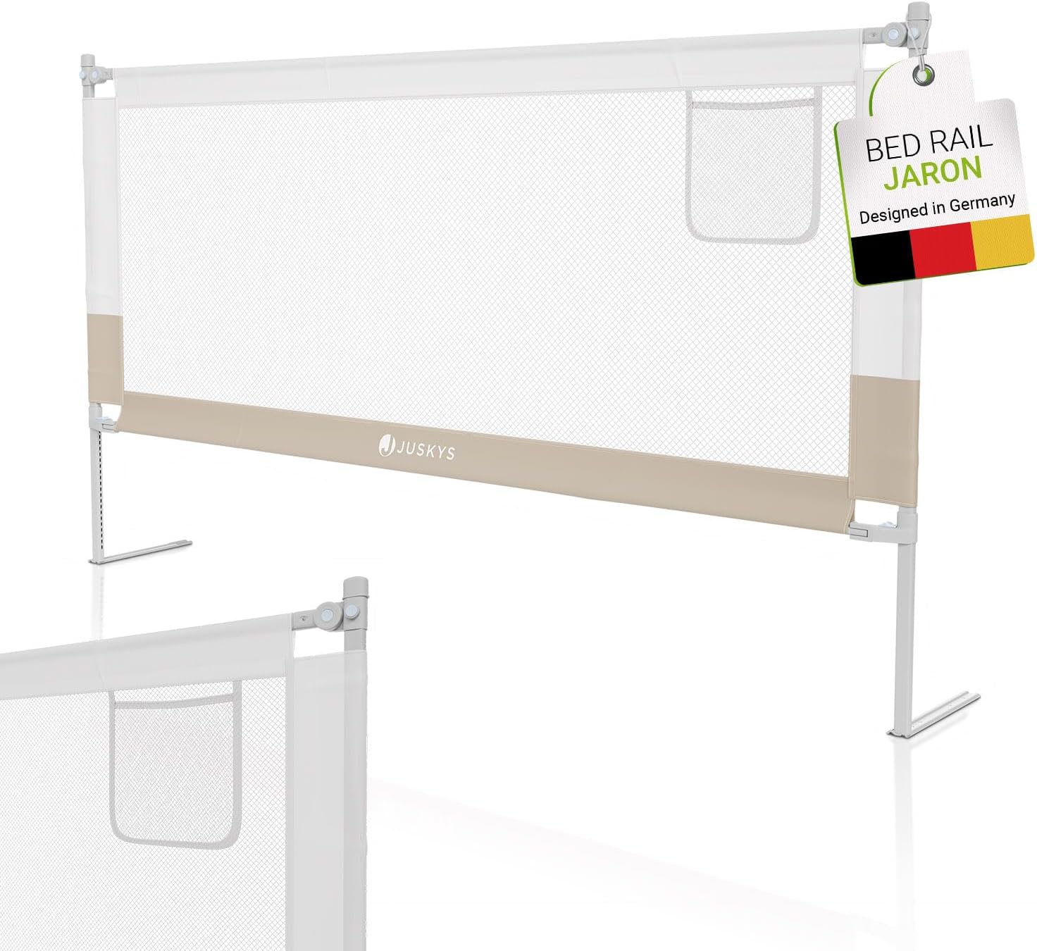 Barrière de lit bébé réglable et pliable Jaron 180 cm