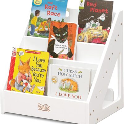 Bibliothèque Montessori en bois pour enfants de 1 à 5 ans