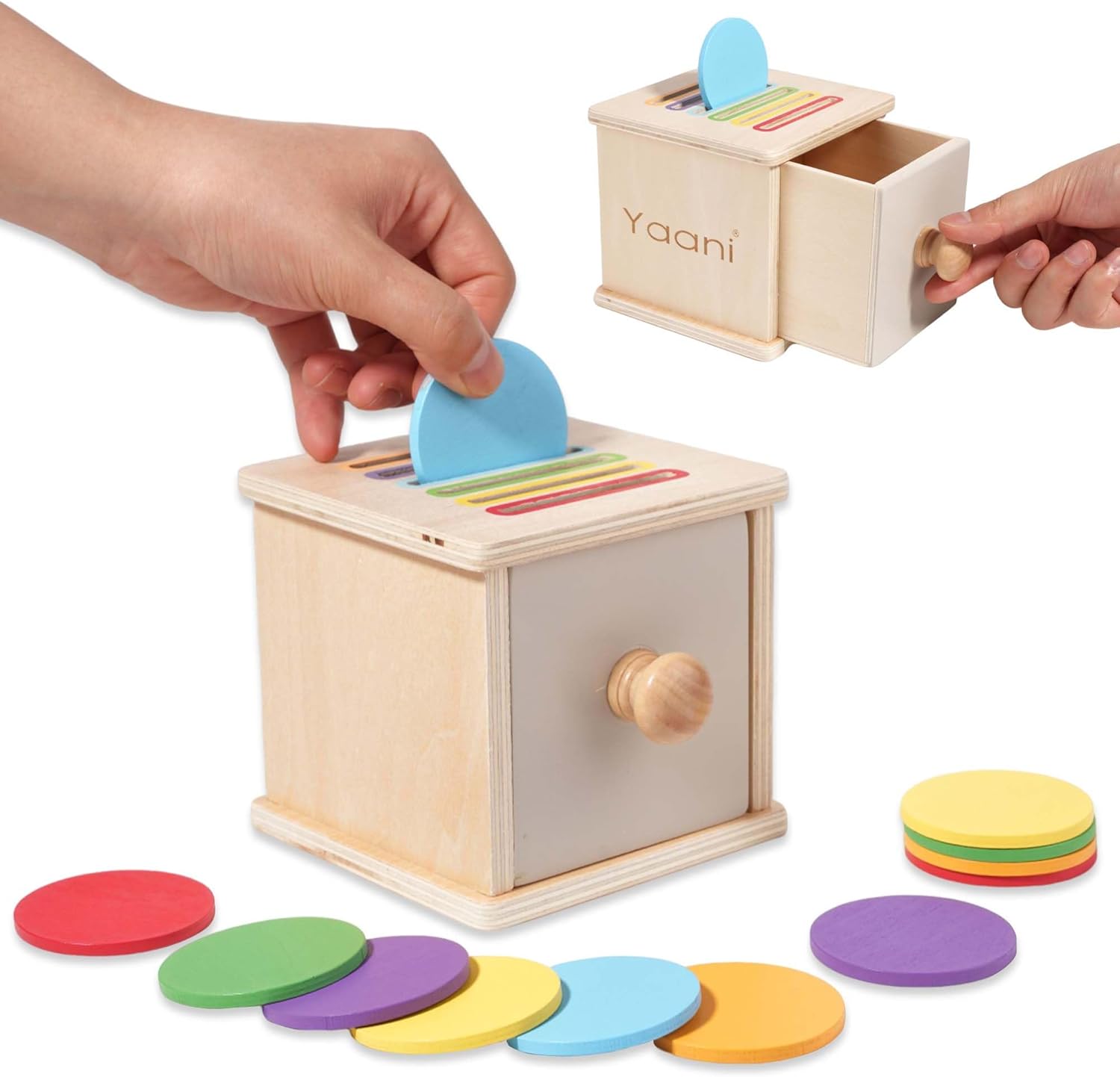 Boîte Montessori à balle pour bébé 6-12 mois