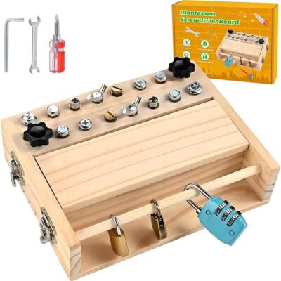 Boîte à outils Montessori pour enfant 3 ans.