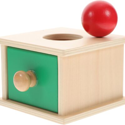 Boîte de permanence Montessori en bois pour apprentissage et développement enfant