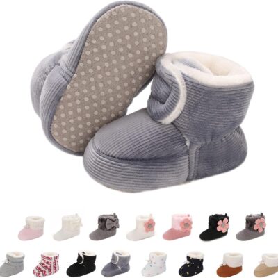 Bottines chaudes antidérapantes pour bébé 0-18 mois