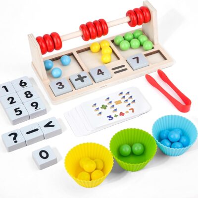 Boulier éducatif Montessori pour enfants 2 à 6 ans