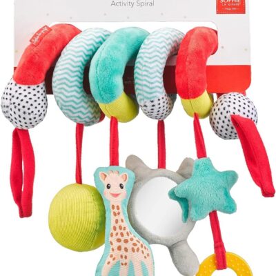 Boulier spirale Sophie la girafe pour poussette multicolore