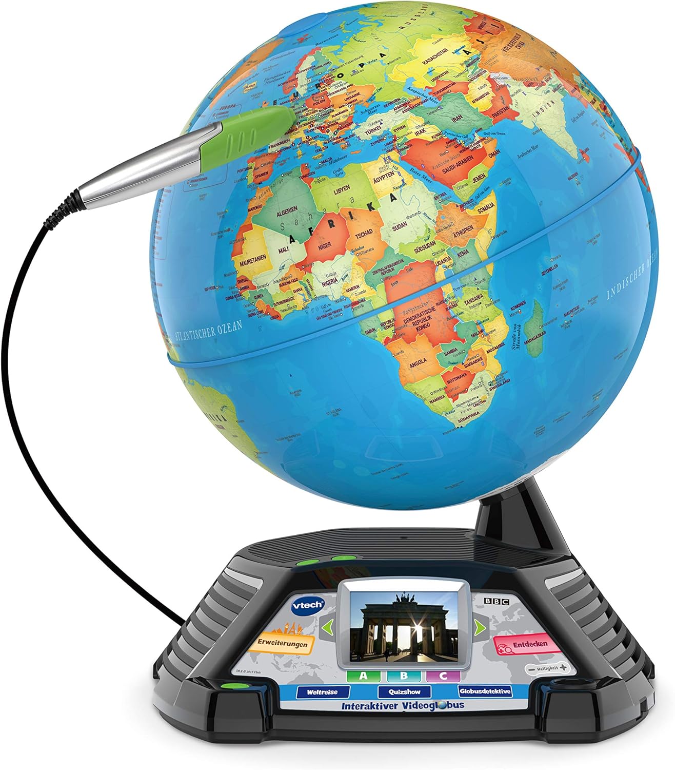 Chariot de marche en bois interactif pour bébé