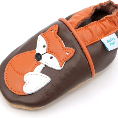 Chaussons Montessori en cuir pour bébés et enfants