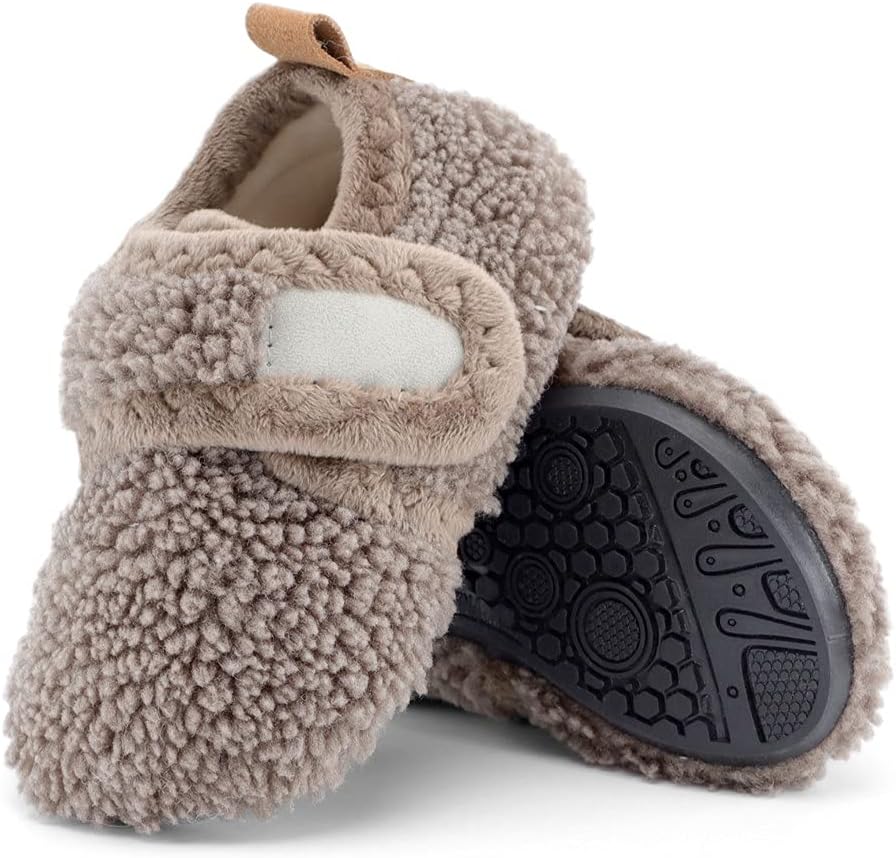 Chaussons bébé antidérapants montessori pour l'hiver