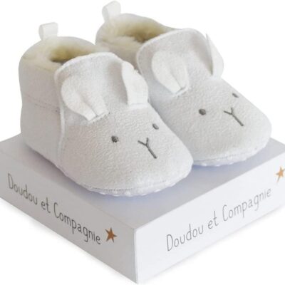 Chaussons bébé lapins doux et chauds dès la naissance