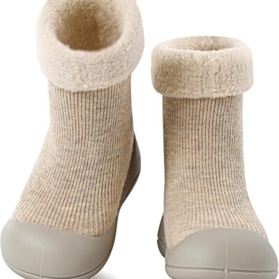 Chaussons montessori antidérapants bébé hiver premières chaussures