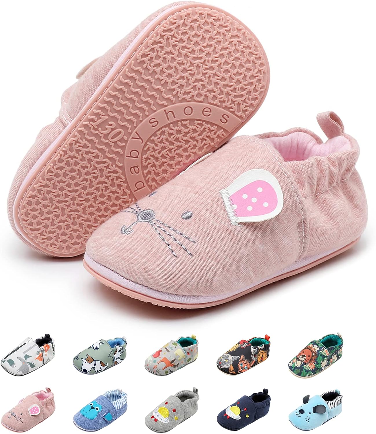Chaussons montessori pour bébé à semelle souple