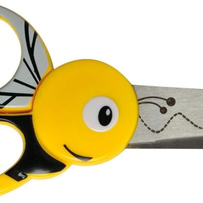 Ciseaux d'apprentissage Fiskars en acier inoxydable abeille