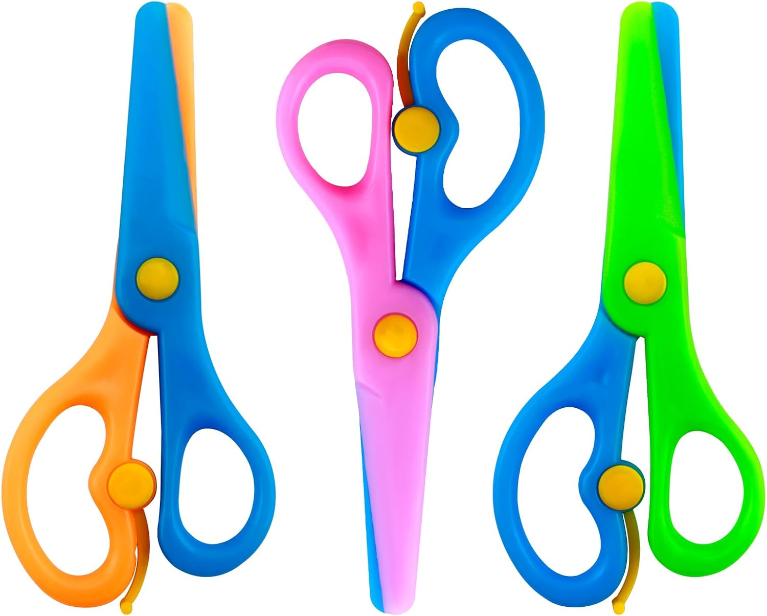 Ciseaux d'apprentissage pour enfants 2-3 ans avec pointe ronde