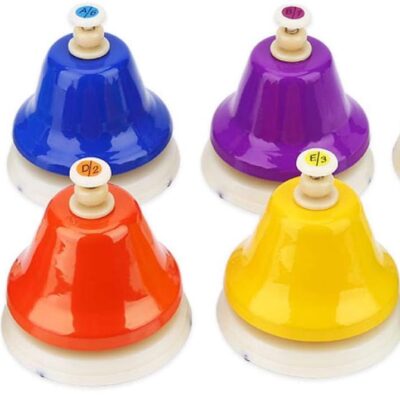 Cloches à main colorées 8 notes pour enfants et activités familiales