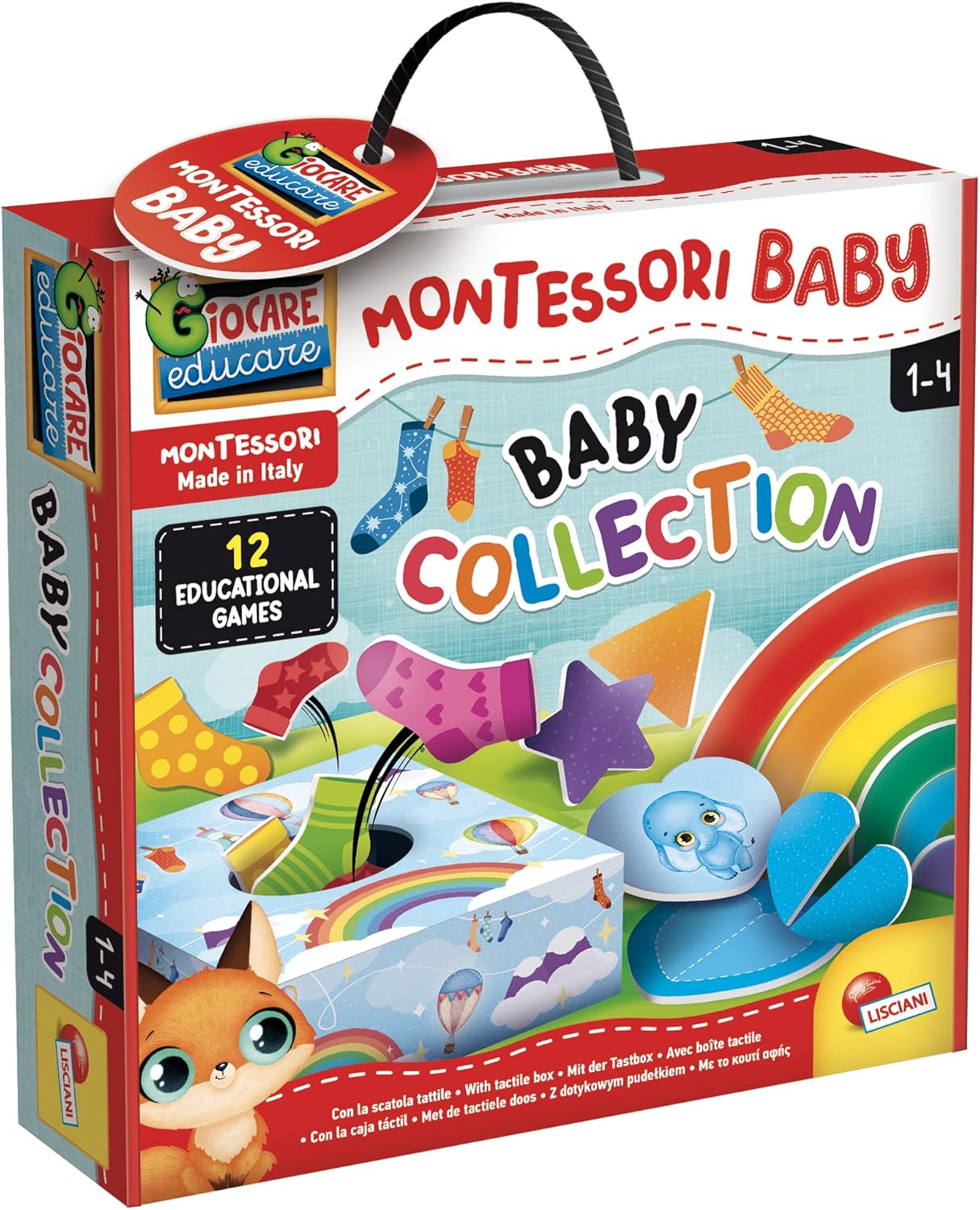 Coffret montessori 12 jeux éducatifs bébé 1 à 4 ans