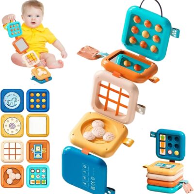 Cube d'activité bébé 8 en 1 montessori