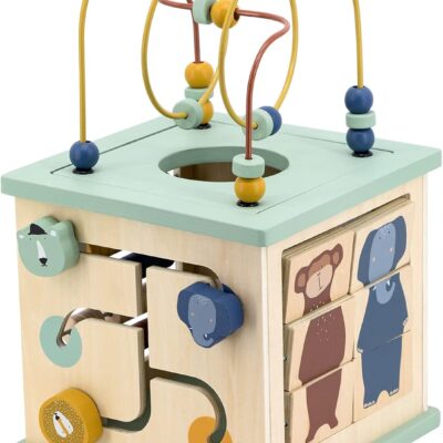 Cube d'activités en bois animaux Trixi