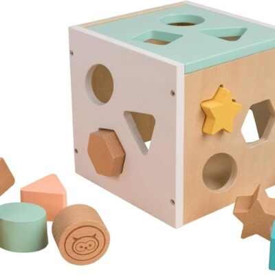 Cube d'activités en bois éducatif montessori owl & fox