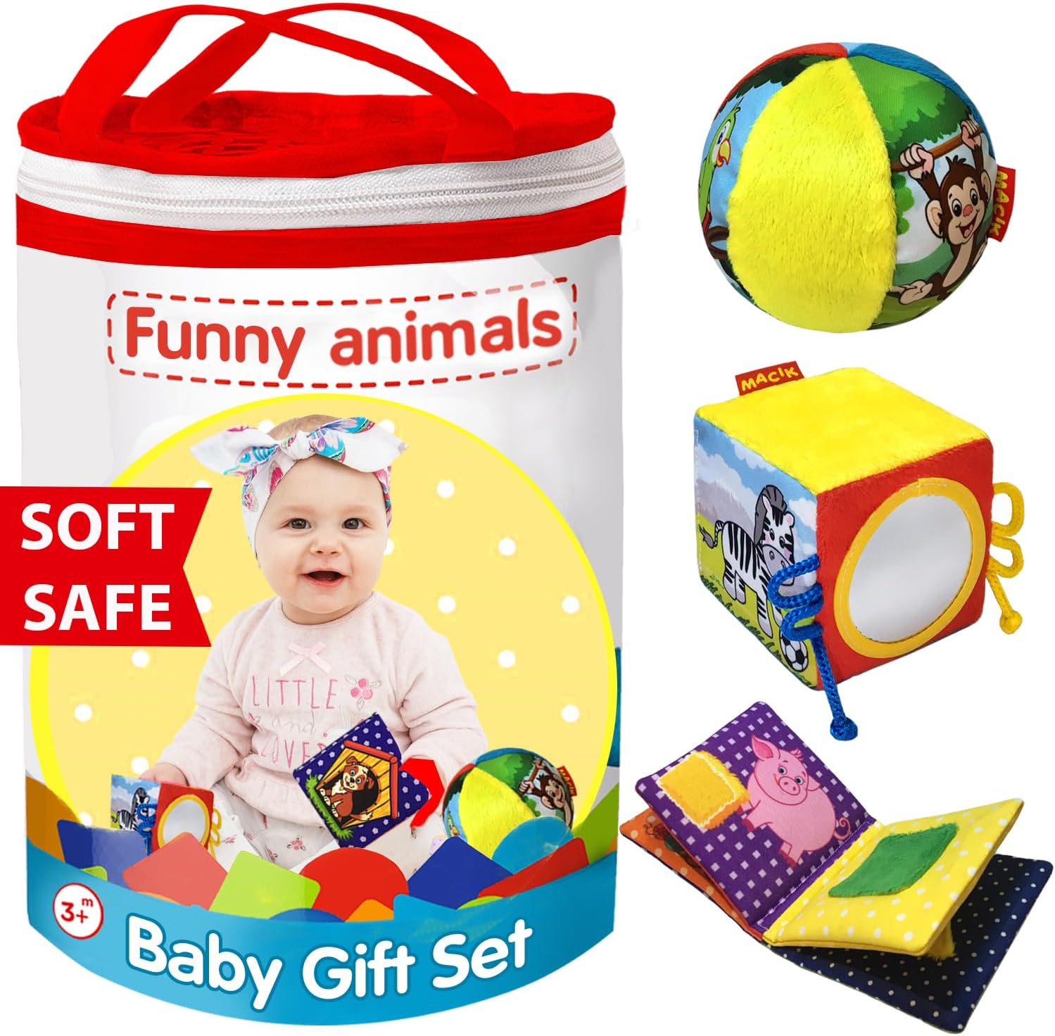 Cube d'activités et jouets d'éveil Montessori pour bébé 6-12 mois