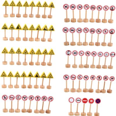 Ensemble de jouets de signalisation routière pour apprentissage et jeu éducatif