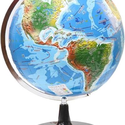 Globe montessori éducatif pour apprentissage et développement.