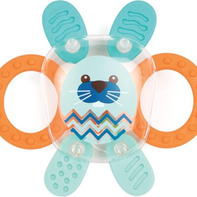 Hochet lapin sensoriel pour bébé dès 3 mois