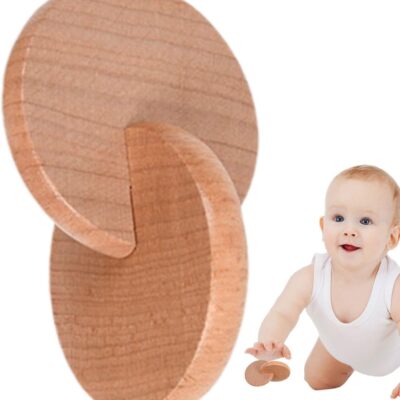 Hochet montessori en bois pour bébé
