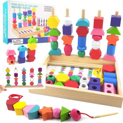 Jouet Montessori 3 en 1 pour développer la motricité fine des enfants