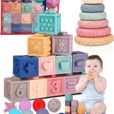 Jouet Montessori sensoriel et d'éveil pour bébé dès 6 mois