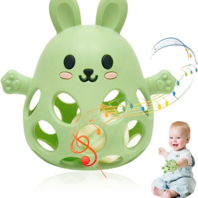 Jouet de dentition et balle sensorielle Montessori bébé