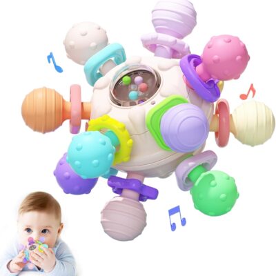 Jouet de dentition et d'éveil Montessori pour bébé dès la naissance