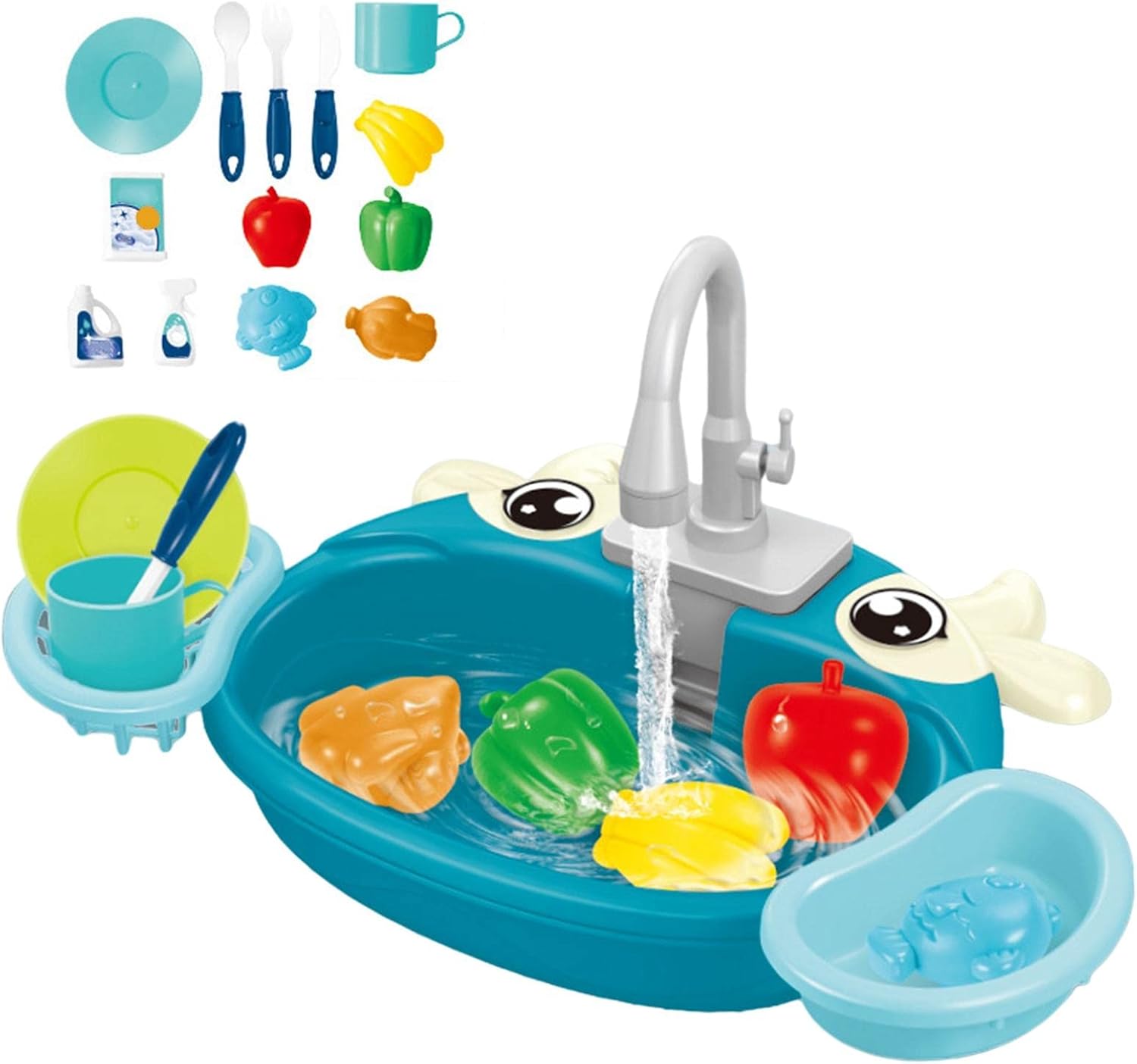 Jouet d'évier de cuisine avec eau courante pour enfant montessori