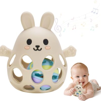 Jouet hochet sensoriel montessori pour bébé 0-12 mois