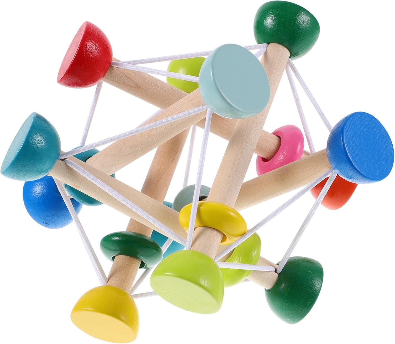 Jouet sensoriel en bois pour bébé balle de préhension Montessori